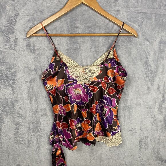 Mixit Tank Top Lace Floral Small Babydoll Y2K Cottagecore Fairy Grunge Spaghetti - Picture 6 of 10